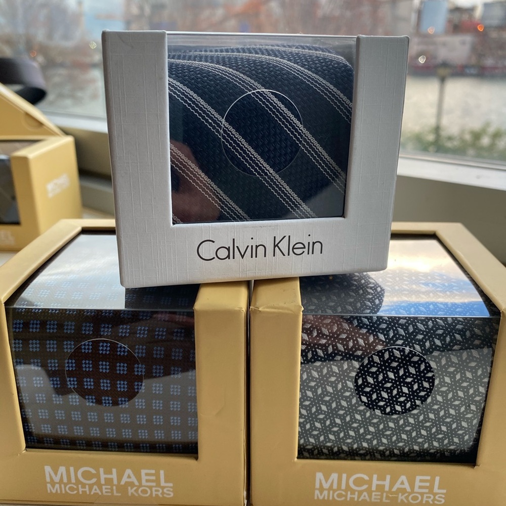 Michael Kors & Calvin Klein Men’s Suit Ties- New!